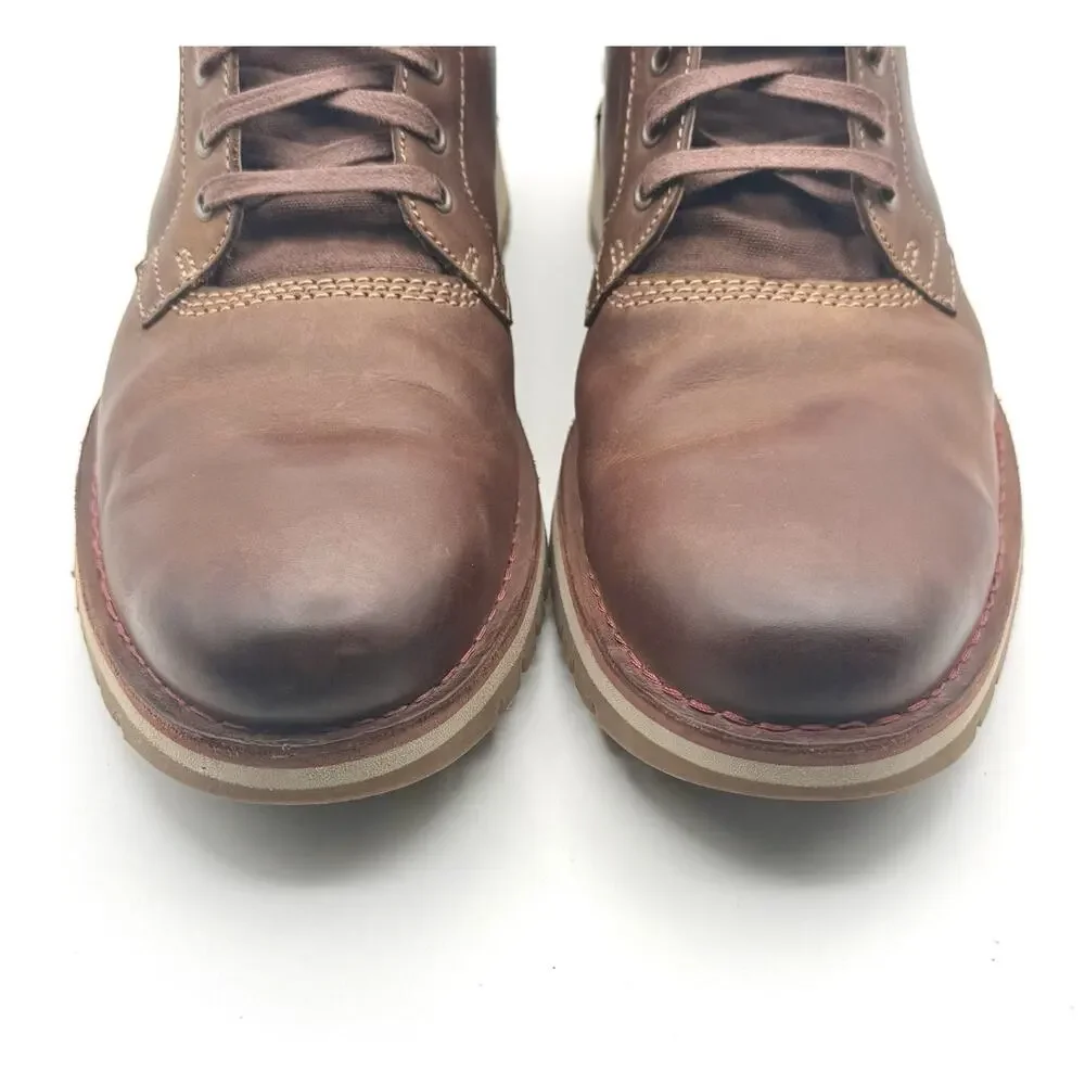 Clarks VARBY Top Brown Leather Boots Men's Size 13 Chukka Ankle High